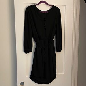 Banana Republic Elegant Black Long Sleeve Dress